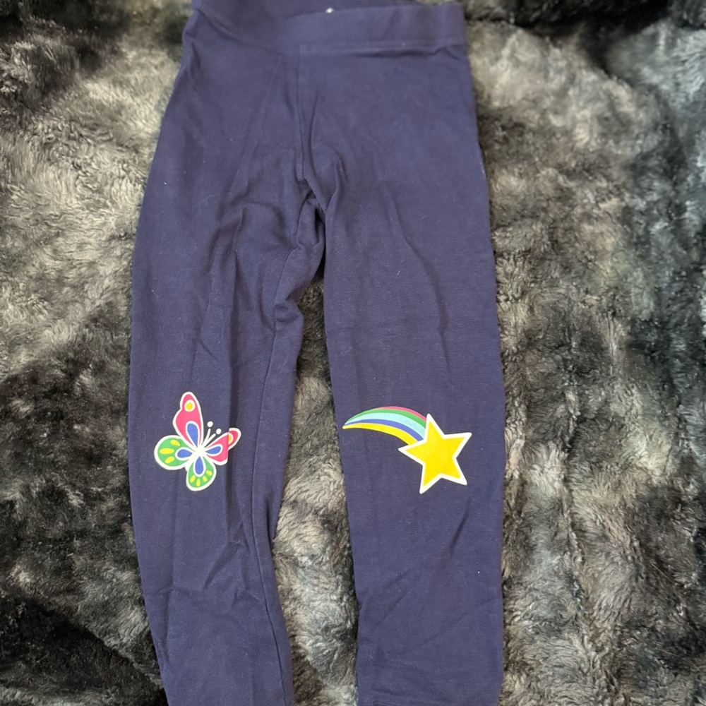 Spotted Zebra 3T Toddler Colorful Star and Butterfly Leggings